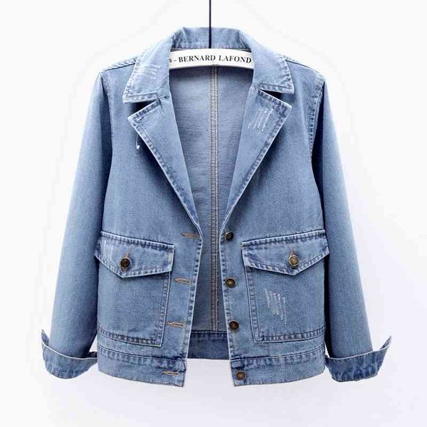 jacket vintage blue jeans women big size slim coat suit collar pocket long sleeve short denim jacket female outerwear, Black;brown 
jacket vintage blue jeans women big size slim coat suit collar pocket long sleeve short denim jacket female outerwear, Black;brown