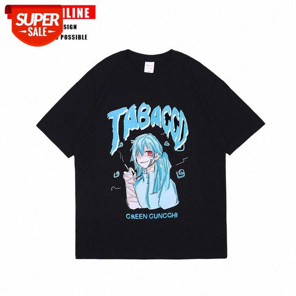 dark hip-hop two-dimensional cartoon printing oversize couple loose flow short-sleeved t-shirt men #u051, White;black
dark hip-hop two-dimensional cartoon printing oversize couple loose flow short-sleeved t-shirt men #u051, White;black