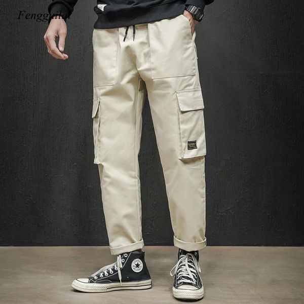 men's pants 2021 spring straight tube multi pocket loose large overalls sport caucal, Black
men's pants 2021 spring straight tube multi pocket loose large overalls sport caucal, Black