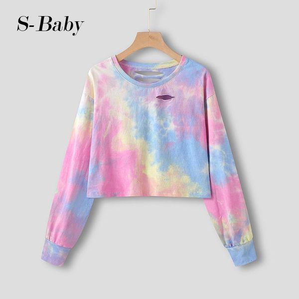 women's hoodies & sweatshirts harajuku tie-dye print hole lavender autumn winter women kawaii loose long sleeves oversized vestidos#y3, Black
women's hoodies & sweatshirts harajuku tie-dye print hole lavender autumn winter women kawaii loose long sleeves oversized vestidos#y3, Black