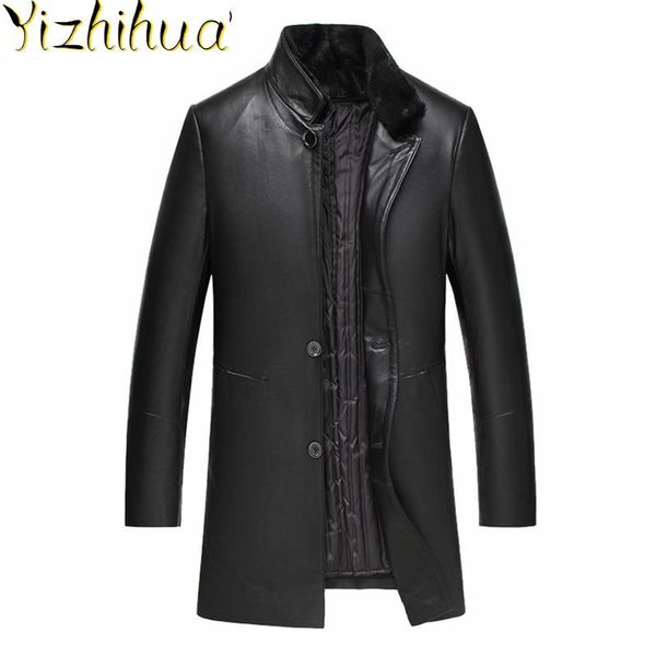 men's leather & faux azazel jacket sheepskin coat genuine men autumn winter windbreaker collar 29822 kj4028, Black
men's leather & faux azazel jacket sheepskin coat genuine men autumn winter windbreaker collar 29822 kj4028, Black
