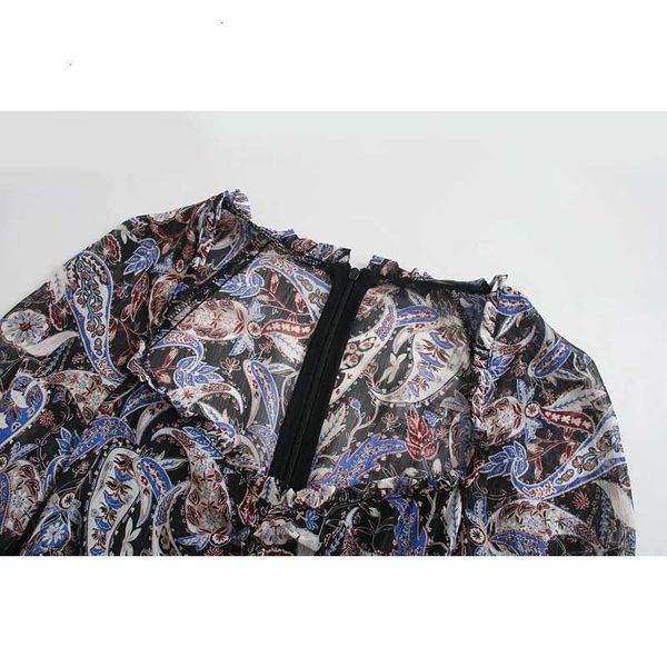 women's fall casual dresses v-neck pleated paisley print dress 00097230330, Black;gray
women's fall casual dresses v-neck pleated paisley print dress 00097230330, Black;gray