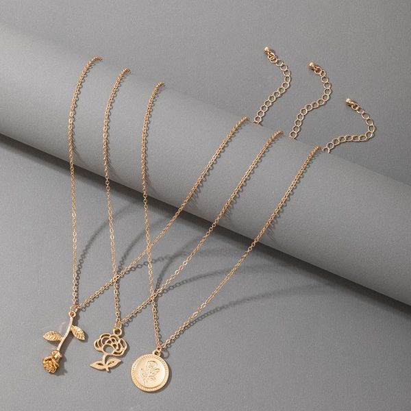 pendant necklaces 3pcs/set vintage rose peony flower necklace for women gold color hollow out trendy jewelry accessories 17903, Silver
pendant necklaces 3pcs/set vintage rose peony flower necklace for women gold color hollow out trendy jewelry accessories 17903, Silver