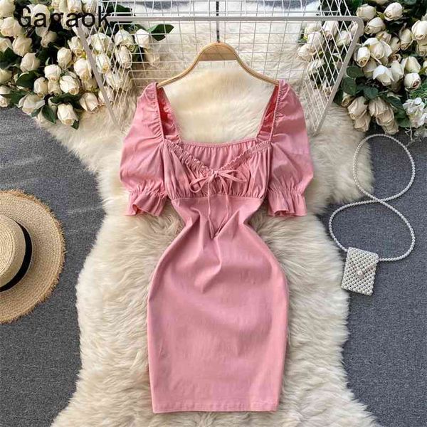 bodycon dress women summer square collar puff sleeve bow vintage mini dresses korean sweet chic wild vestidso 210531, Black;gray
bodycon dress women summer square collar puff sleeve bow vintage mini dresses korean sweet chic wild vestidso 210531, Black;gray