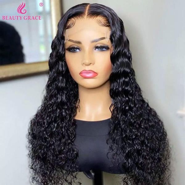 lace wigs 4x4 deep wave frontal for women brazilian human hair front wig 30 inch transparent closure beauty grace, Black;brown
lace wigs 4x4 deep wave frontal for women brazilian human hair front wig 30 inch transparent closure beauty grace, Black;brown