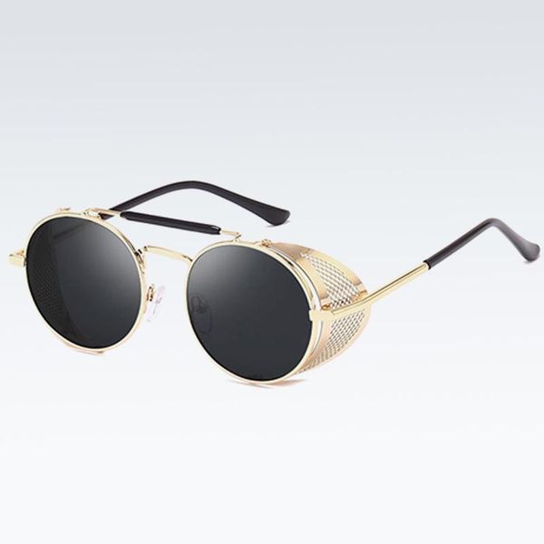 fashion sunglasses frames metal shield steampunk woman sunglasse personality windshield glasses retro toad mirror round design men, Black
fashion sunglasses frames metal shield steampunk woman sunglasse personality windshield glasses retro toad mirror round design men, Black