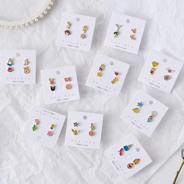 cute classic earrings women sweet colorful styles and asymmetric fashion exquisite wholesale jewelry stud, Golden;silver
cute classic earrings women sweet colorful styles and asymmetric fashion exquisite wholesale jewelry stud, Golden;silver