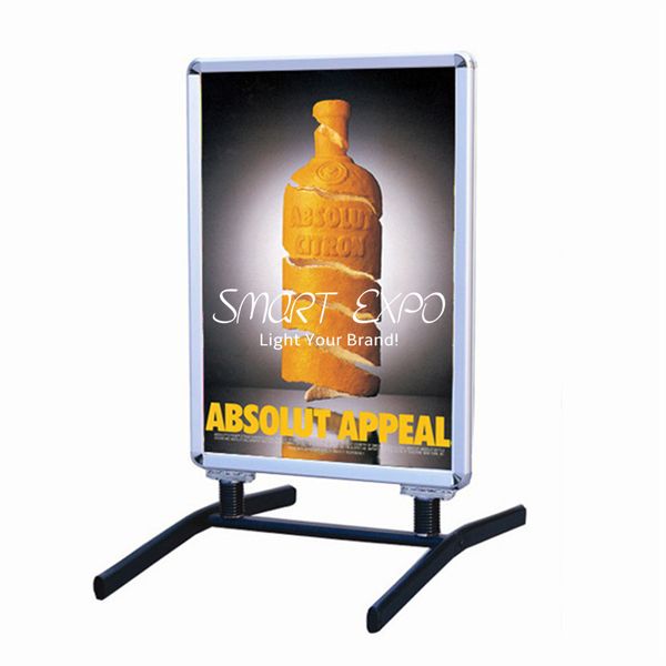 sidewalk signs a1 pavement poster advertising display stand with steel base feet
sidewalk signs a1 pavement poster advertising display stand with steel base feet