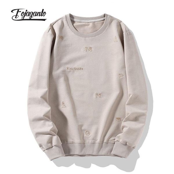 men's hoodies & sweatshirts fojaganto 2021 spring round neck korean youth letter embroidered casual pullover sweatshirt man, Black
men's hoodies & sweatshirts fojaganto 2021 spring round neck korean youth letter embroidered casual pullover sweatshirt man, Black