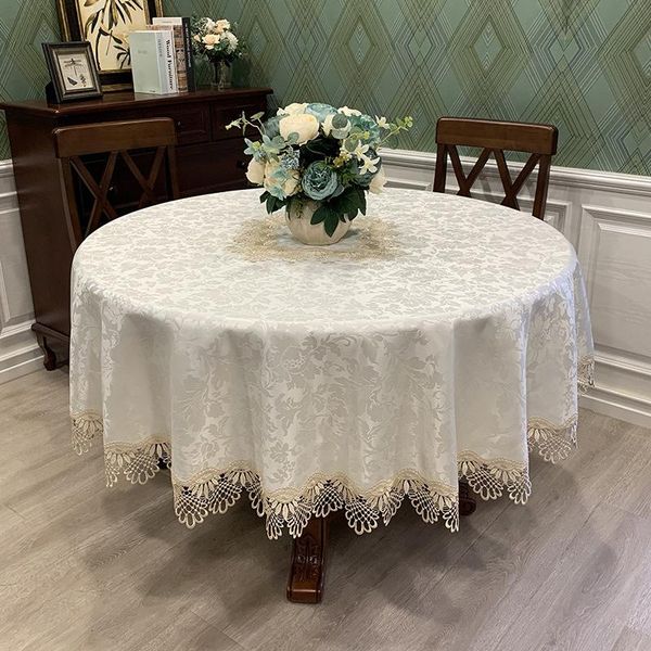 table cloth round tablecloth art household lace european simple solid color tablecloths dust cover 
table cloth round tablecloth art household lace european simple solid color tablecloths dust cover
