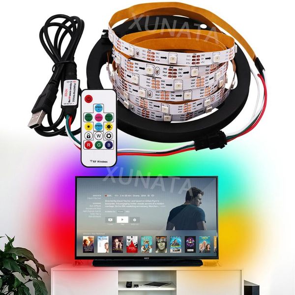 4m 5m ws2812b rgb usb led strip 5v addressable ws2811 built in smd waterproof tv back light+usb 14key controller strips
4m 5m ws2812b rgb usb led strip 5v addressable ws2811 built in smd waterproof tv back light+usb 14key controller strips