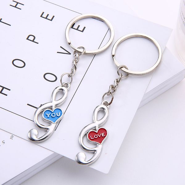 trendy personality couple keychain creative love note couple key keychain pendant valentine's day fashion small gift wholesale, Silver
trendy personality couple keychain creative love note couple key keychain pendant valentine's day fashion small gift wholesale, Silver