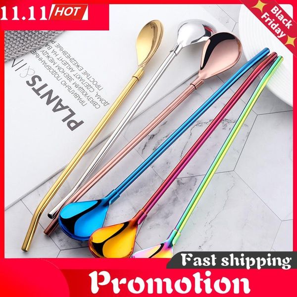 drinking straws 2pcs long straw spoon small & large portable tea scoop reusable colored stainless steel cocktail coffee stirring
drinking straws 2pcs long straw spoon small & large portable tea scoop reusable colored stainless steel cocktail coffee stirring