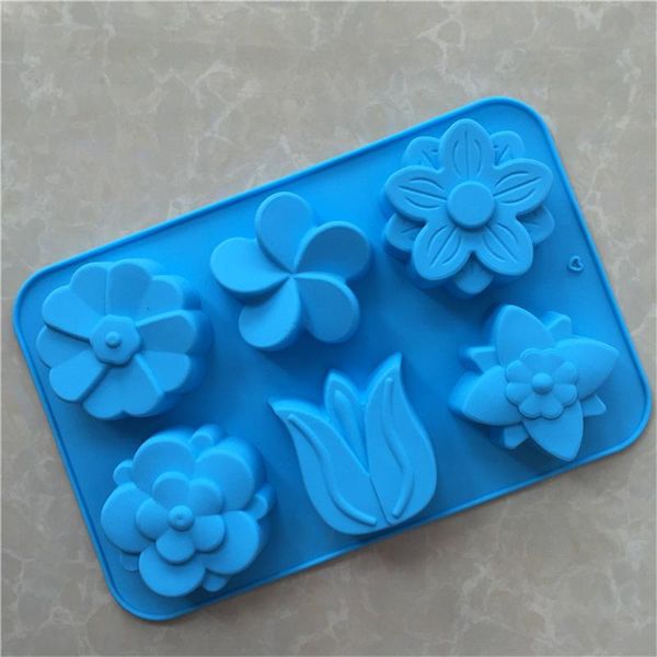 cake tools 1 pcs 6 different flower-shaped silicone molds handmade soap mold plaster tulip
cake tools 1 pcs 6 different flower-shaped silicone molds handmade soap mold plaster tulip