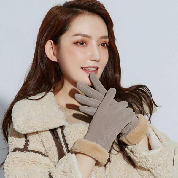 cycling gloves women leather winter thermal warm faux mittens outdoor motorcycle ski touchscreen sports full finger, Black
cycling gloves women leather winter thermal warm faux mittens outdoor motorcycle ski touchscreen sports full finger, Black