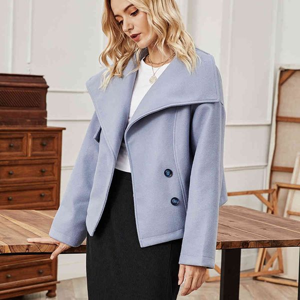 jacket light blue woolen coats and jackets women full sleeve turn-down collar button up with pockets ladies autumn winter outwears 5d4n, Black;brown
jacket light blue woolen coats and jackets women full sleeve turn-down collar button up with pockets ladies autumn winter outwears 5d4n, Black;brown