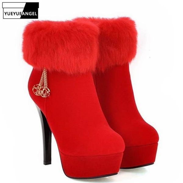 cute fur trim school prom ankle boots woman super high heel platform stilettos elegant ladies shoes botas mujer femininas, Black
cute fur trim school prom ankle boots woman super high heel platform stilettos elegant ladies shoes botas mujer femininas, Black