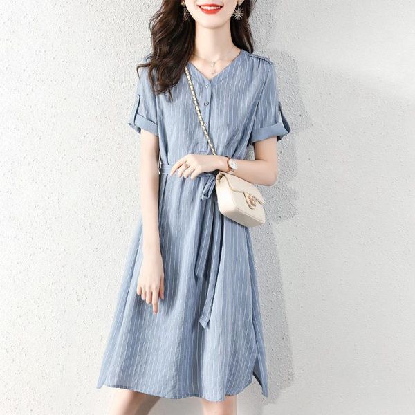 casual dresses 2021 summer style loose tooling sleeves elegant mid-length dress women vintage polyester a-line, Black;gray
casual dresses 2021 summer style loose tooling sleeves elegant mid-length dress women vintage polyester a-line, Black;gray
