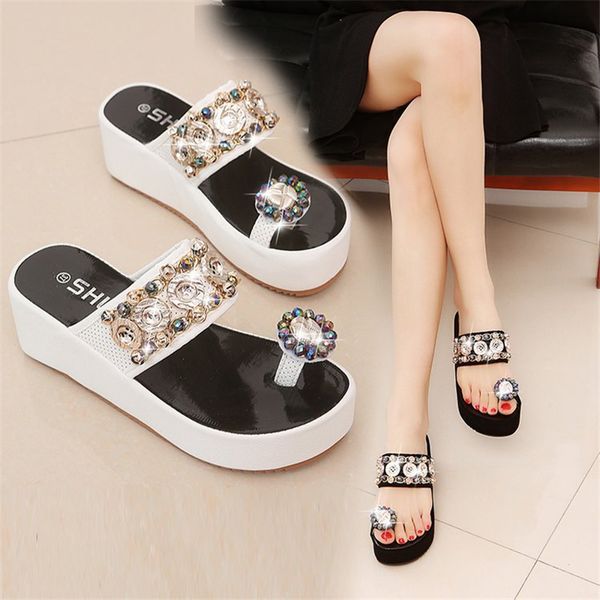 womens shoes summer korean style outer wear slip-on platform wedge high heel platform beach shoes women slippers1, Black
womens shoes summer korean style outer wear slip-on platform wedge high heel platform beach shoes women slippers1, Black