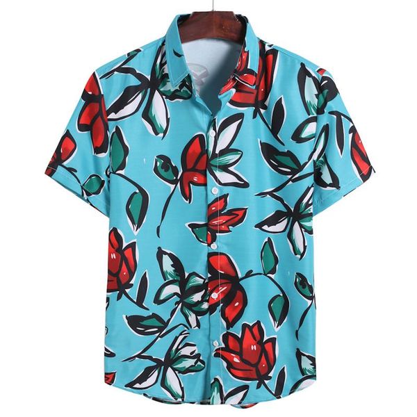 men's casual shirts the most fashionable men's shirt sleeve tiger print flower hawaiian style slim, White;black 
men's casual shirts the most fashionable men's shirt sleeve tiger print flower hawaiian style slim, White;black