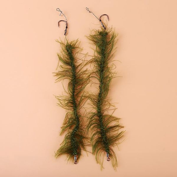 lifelike attracting fish seaweed line green hair high carbon stainless steel hook fishing accessorie hooks
lifelike attracting fish seaweed line green hair high carbon stainless steel hook fishing accessorie hooks