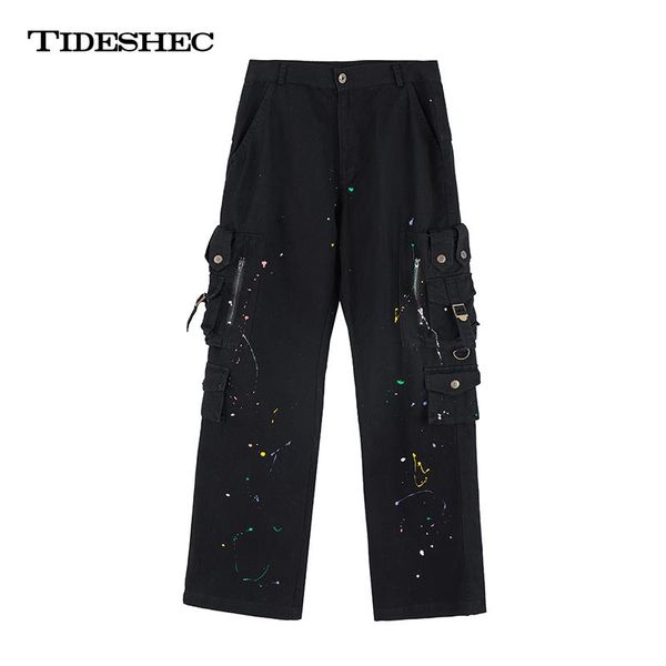 men's jeans tideshec pocket graffiti baggy pants streetwear men 2021 hip hop casual trousers fashion male a209, Blue
men's jeans tideshec pocket graffiti baggy pants streetwear men 2021 hip hop casual trousers fashion male a209, Blue