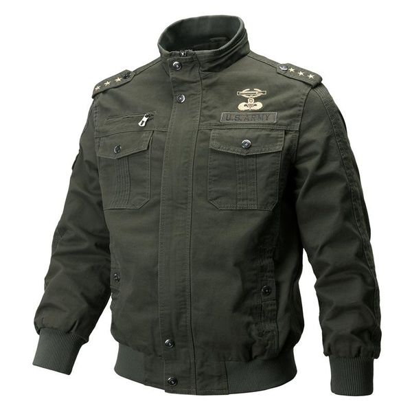 men's jackets autumn winter cotton men casual stand collar washed tooling military coats plus size slim bomber jacket, Black;brown
men's jackets autumn winter cotton men casual stand collar washed tooling military coats plus size slim bomber jacket, Black;brown