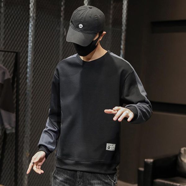 men's hoodies & sweatshirts spring autumn all cotton round neck long sleeve t-shirt stripe fashion brand leisure inner tower, Black
men's hoodies & sweatshirts spring autumn all cotton round neck long sleeve t-shirt stripe fashion brand leisure inner tower, Black