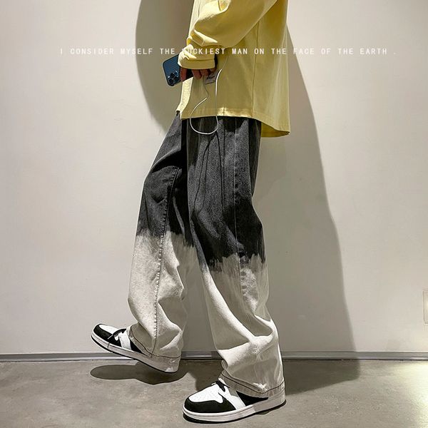wide-leg jeans mens fashion casual retro gradient baggy jeans men streetwear loose hip-hop straight-leg denim trousers mens, Blue
wide-leg jeans mens fashion casual retro gradient baggy jeans men streetwear loose hip-hop straight-leg denim trousers mens, Blue