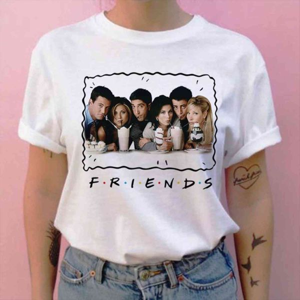 friend tv show harajuku cartoon women grunge streetwear summer femme clothes printing, White
friend tv show harajuku cartoon women grunge streetwear summer femme clothes printing, White