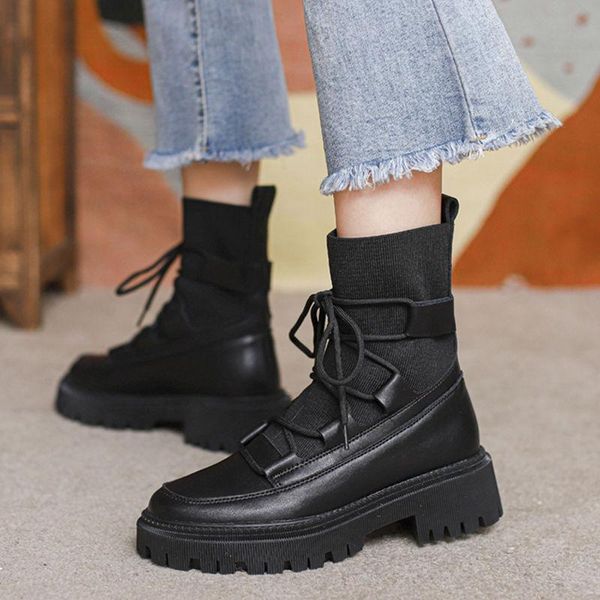 boots lace up women's rubber shoes luxury designer round toe boots-women rain ladies rock fashion ankle stockings summer med aut, Black
boots lace up women's rubber shoes luxury designer round toe boots-women rain ladies rock fashion ankle stockings summer med aut, Black