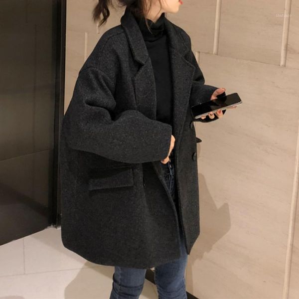 women's wool & blends autumn winter korean version long cotton padded thickened warm black elegant woolen coat outerwear female
women's wool & blends autumn winter korean version long cotton padded thickened warm black elegant woolen coat outerwear female