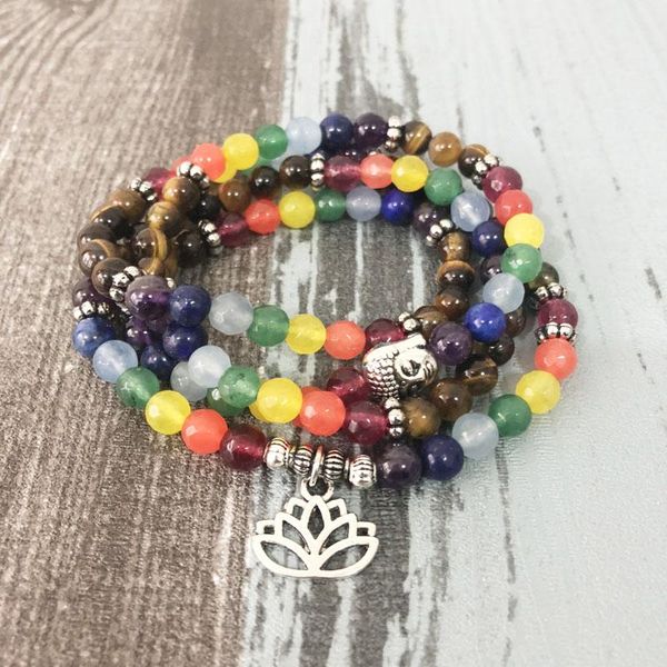 tennis 108 mala beads bracelet 7 chakra yoga bracelets tigers eye 4 wraps lotus buddha for women and men, Golden;silver
tennis 108 mala beads bracelet 7 chakra yoga bracelets tigers eye 4 wraps lotus buddha for women and men, Golden;silver