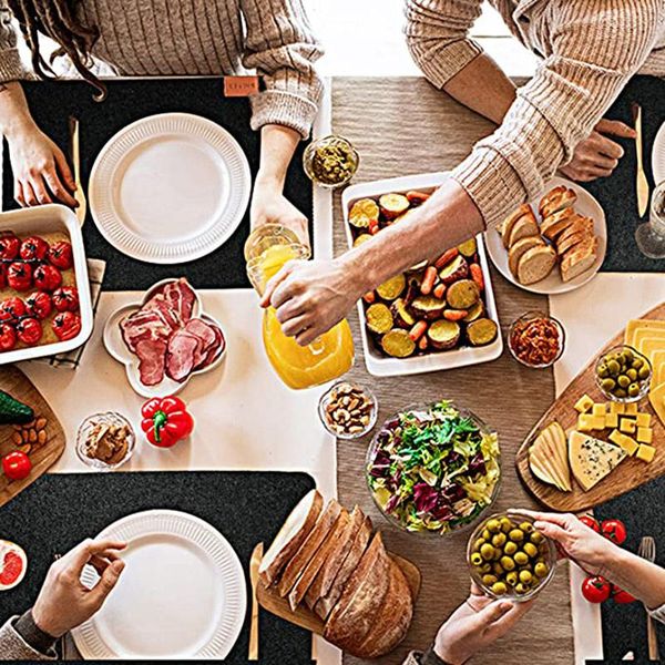mats & pads 18pcs/set washable felt placemats table glass coasters cutlery bags set insulation absorbent non-slip mat est
mats & pads 18pcs/set washable felt placemats table glass coasters cutlery bags set insulation absorbent non-slip mat est
