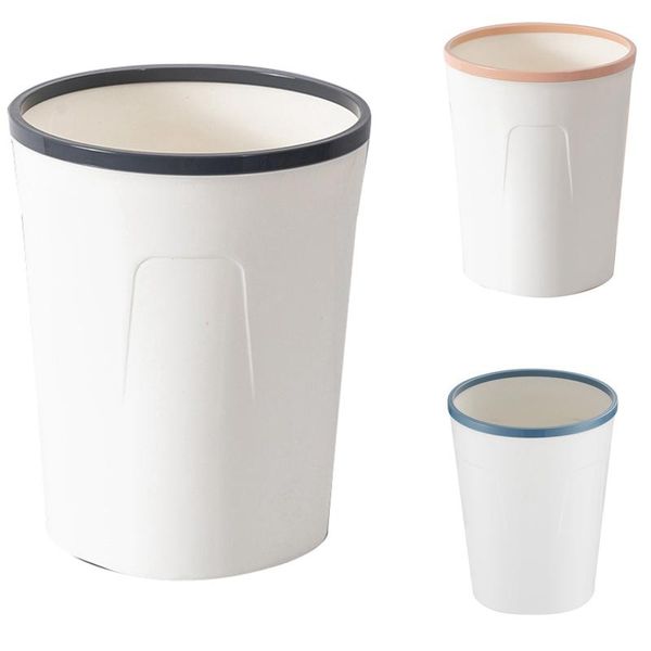 simple plastic pressure ring trash bin household uncovered can large basket kitchen waste bins
simple plastic pressure ring trash bin household uncovered can large basket kitchen waste bins