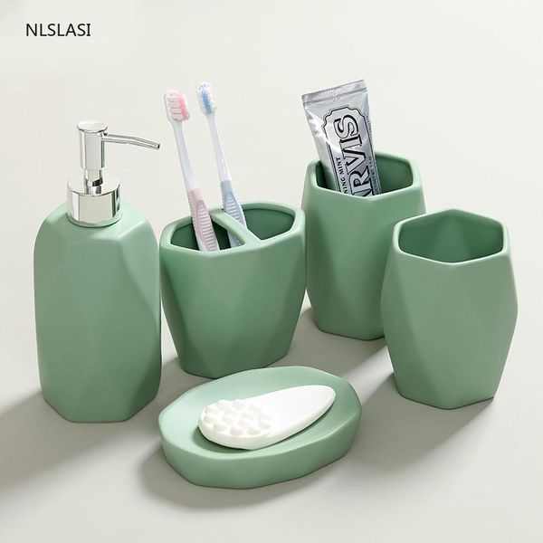 ceramic solid color bathroom accessory set washing tools liquid soap dispenser dish toothbrush holder household articles bath
ceramic solid color bathroom accessory set washing tools liquid soap dispenser dish toothbrush holder household articles bath