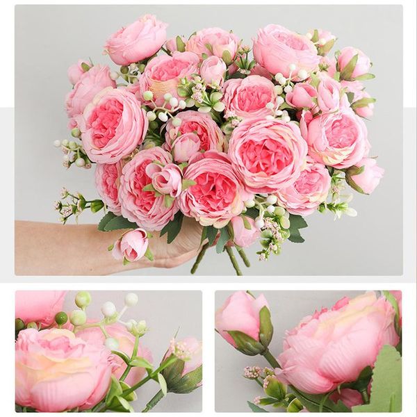 decorative flowers & wreaths home party winter wedding decoration fake plant beautiful rose peony artificial silk small white bouquet vases
decorative flowers & wreaths home party winter wedding decoration fake plant beautiful rose peony artificial silk small white bouquet vases
