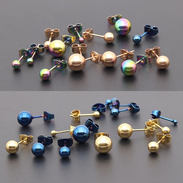 stud 10pcs/lot wholesale round ball no faded 316l stainless steel earrings men women titanium punk jewelry, Golden;silver
stud 10pcs/lot wholesale round ball no faded 316l stainless steel earrings men women titanium punk jewelry, Golden;silver