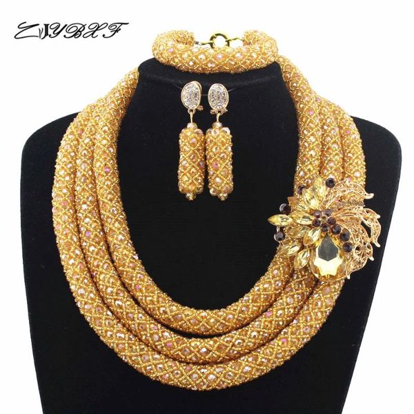 earrings & necklace luxury champagne nigerian wedding african beads jewelry set full big statement hd7249, Silver
earrings & necklace luxury champagne nigerian wedding african beads jewelry set full big statement hd7249, Silver