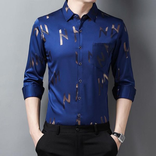 men's casual shirts 2021 spring autumn men buttons long sleeve printing thin simple business multicolor all-match fashion, White;black
men's casual shirts 2021 spring autumn men buttons long sleeve printing thin simple business multicolor all-match fashion, White;black