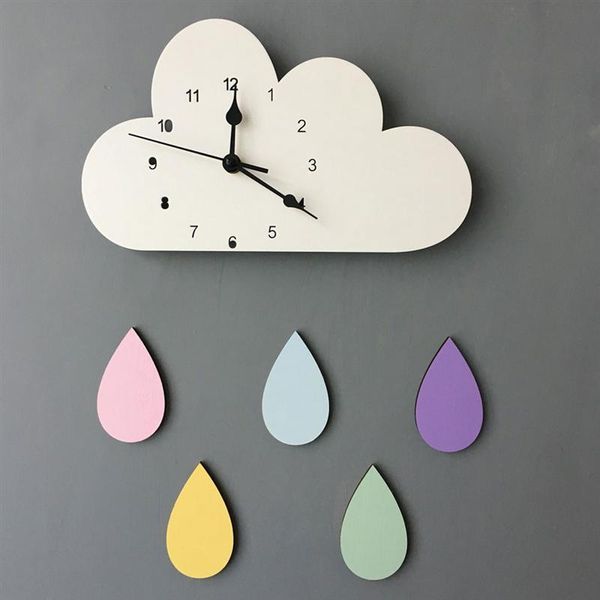 wall clocks wooden cartoon clock diy raining cloud creative decor background time displayer kid's room decoration
wall clocks wooden cartoon clock diy raining cloud creative decor background time displayer kid's room decoration