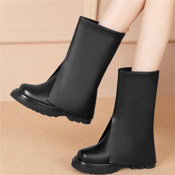 boots fashion sneakers women genuine leather hidden wedges high heel ankle female round toe platform pumps casual shoes, Black
boots fashion sneakers women genuine leather hidden wedges high heel ankle female round toe platform pumps casual shoes, Black