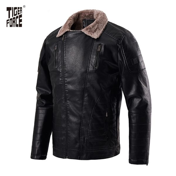tiger force men fashion jacket leather jackets solid pockets synthetic leather black male leather jacket 70803 211118
tiger force men fashion jacket leather jackets solid pockets synthetic leather black male leather jacket 70803 211118