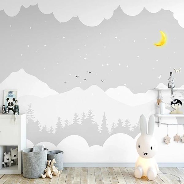 custom 3d self adhesive wallpaper abstract hand painted woods moonlight decorative mural children's room background waterproof wallpape
custom 3d self adhesive wallpaper abstract hand painted woods moonlight decorative mural children's room background waterproof wallpape