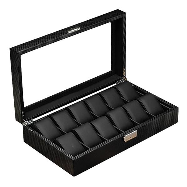 watch boxes & cases box organizer storage removable pillow - 12 slot high definition glass display case, Black;blue
watch boxes & cases box organizer storage removable pillow - 12 slot high definition glass display case, Black;blue
