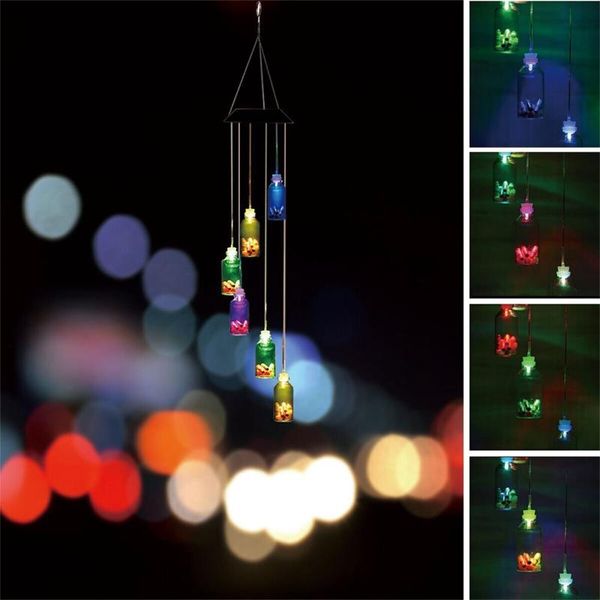 decorative objects & figurines solar powered led wishing bottle wind chime hanging light color changing lamp garden decor room 
decorative objects & figurines solar powered led wishing bottle wind chime hanging light color changing lamp garden decor room