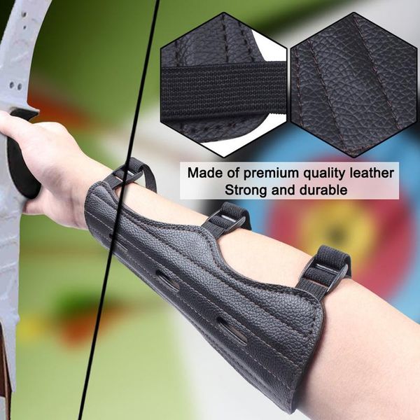 elbow & knee pads est pu leather adjustable archery for hunting practice protection safe strap armband arm guard accessory, Black;gray
elbow & knee pads est pu leather adjustable archery for hunting practice protection safe strap armband arm guard accessory, Black;gray