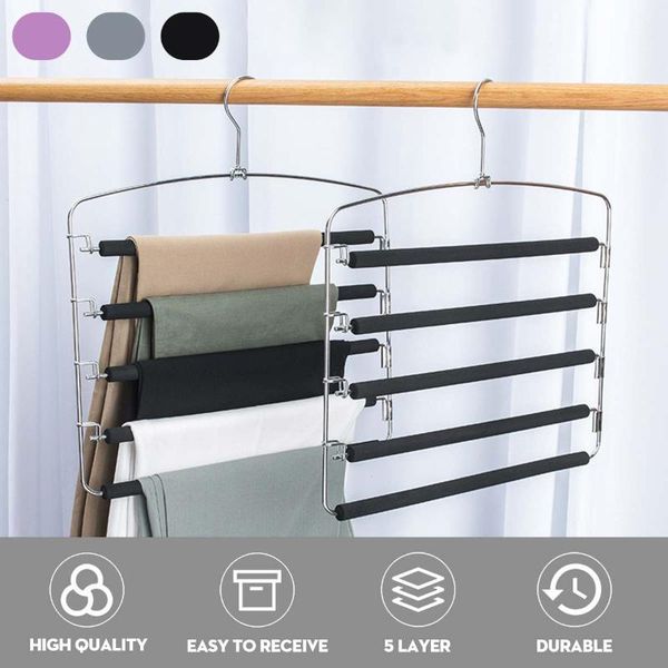 hangers & racks multi-function 5 in 1 pants hanger steel trouser tie storage rack clothes organizer wardrobe
hangers & racks multi-function 5 in 1 pants hanger steel trouser tie storage rack clothes organizer wardrobe