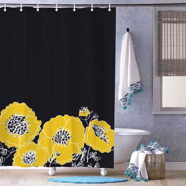 standard l quality bath curtain,waterproof polyester cloth,bath curtain with stainless steel hole and hooks,yellow flower
standard l quality bath curtain,waterproof polyester cloth,bath curtain with stainless steel hole and hooks,yellow flower