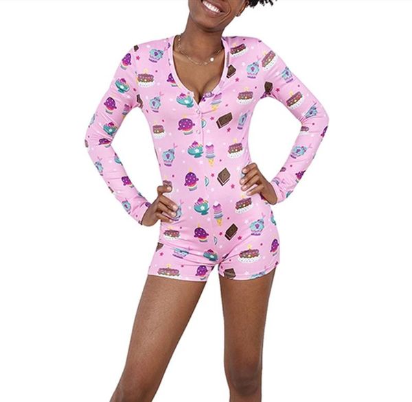 fashion women v-neck printed bodysuit sleepwear jumpsuit summer button bodycon shorts romper leotard long sleeve women's jumpsuits & ro, Black;white
fashion women v-neck printed bodysuit sleepwear jumpsuit summer button bodycon shorts romper leotard long sleeve women's jumpsuits & ro, Black;white